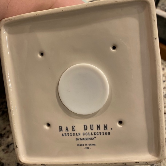 RAE DUNN NWT Home birdhouse with teal writing - Picture 2 of 2